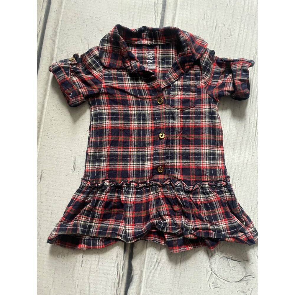 Carters plaid shirt dress